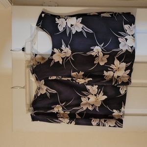 Tommy Bahama silk top and skirt
